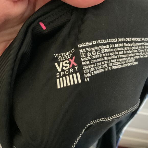 Victoria’s Secret VSX Y2K Knockout Blue Tie Dye Capri Leggings - Large - Picture 6 of 9